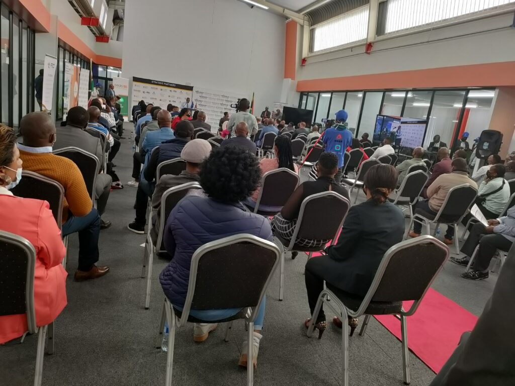 Audience seated at an event at the Botshabelo Digital Hub